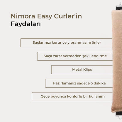 Nimora Easy Curlers - Tembel Bukle Çubuğu Kafa Bandı