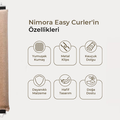 Nimora Easy Curlers - Tembel Bukle Çubuğu Kafa Bandı